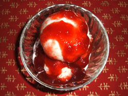 ブルーベリーバニラアイスクリーム